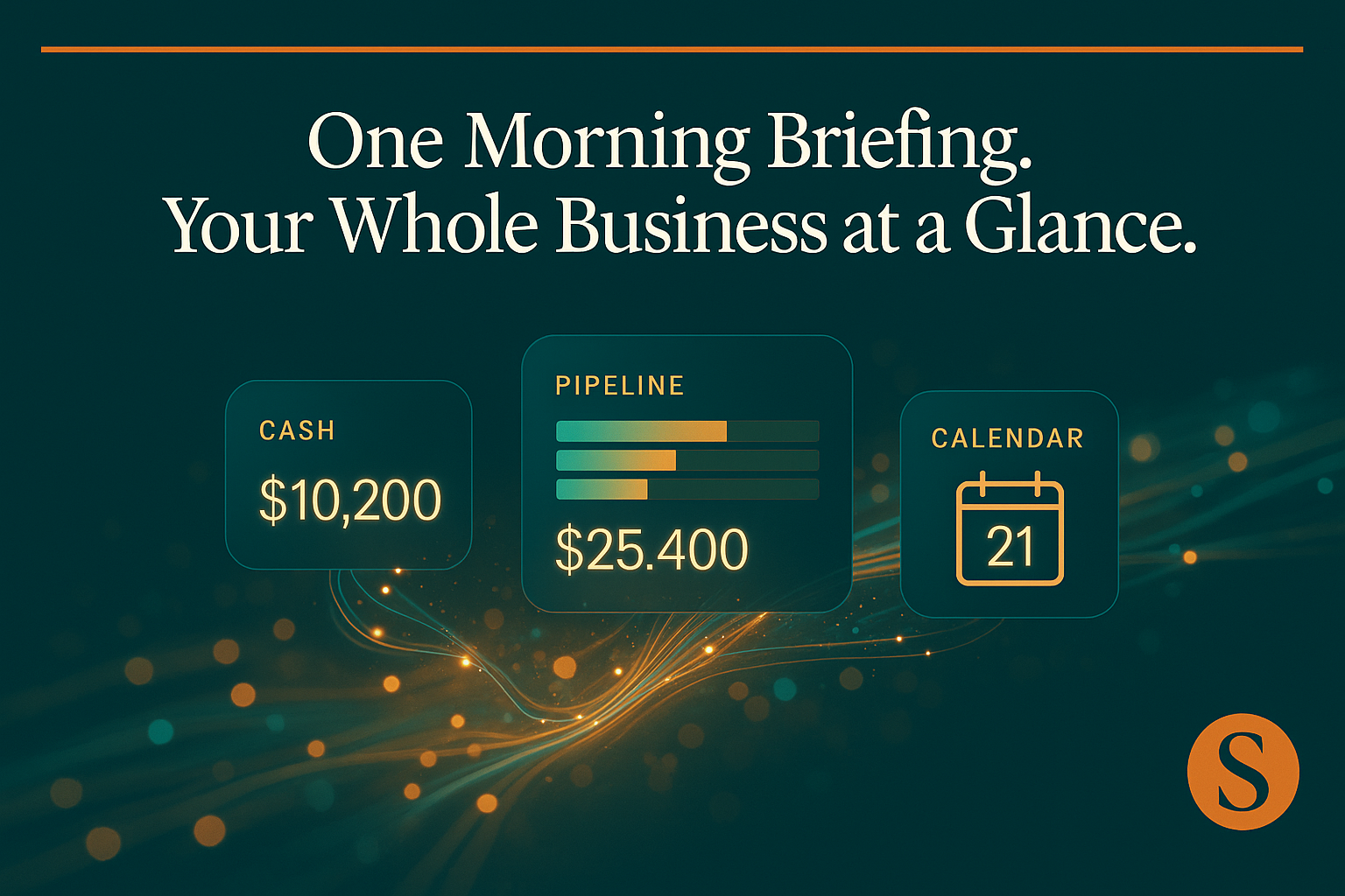 One Morning Briefing. Your Whole Business at a Glance.