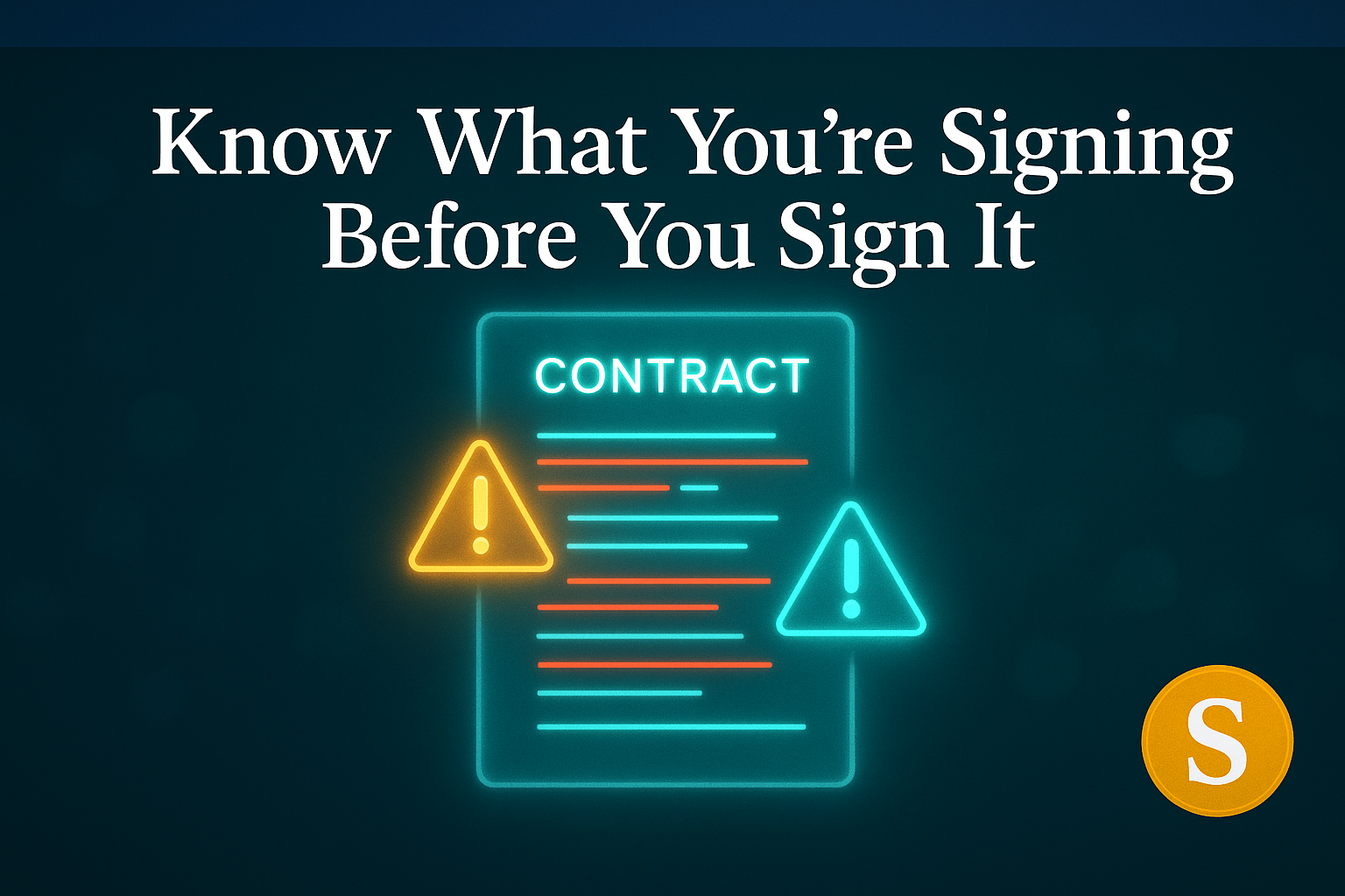 Know What You're Signing Before You Sign It